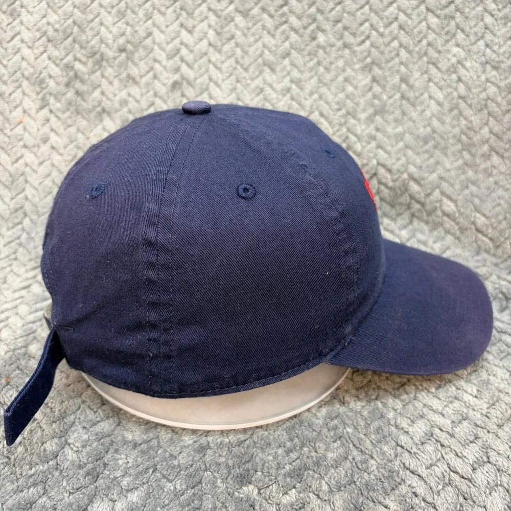 Under Armour USA Navy Blue Red Embroidered Adjustable Baseball Hat Cap 0866
